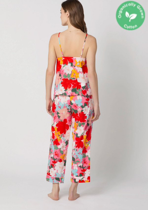 BedHead 100% Organic Cotton Poplin Cassandra Cami Crop Pjs