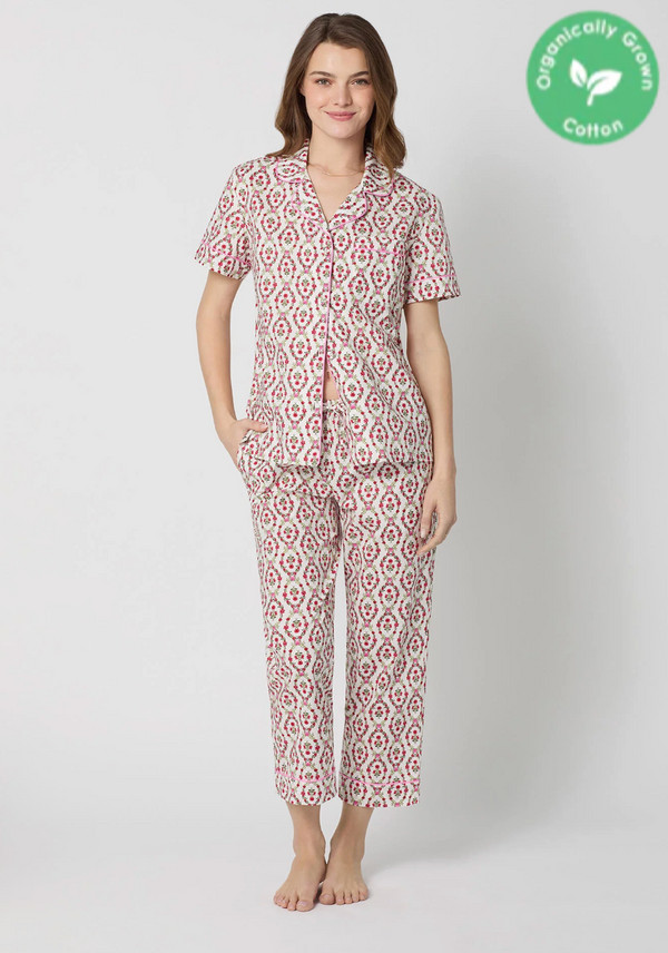 BedHead 100% Organic Cotton Poplin Olivia Crop Pjs