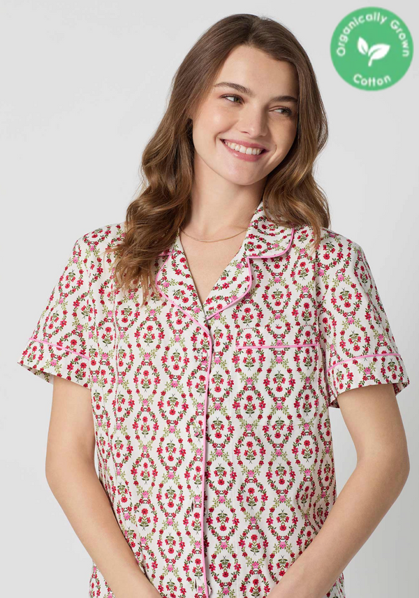 BedHead 100% Organic Cotton Poplin Olivia Crop Pjs