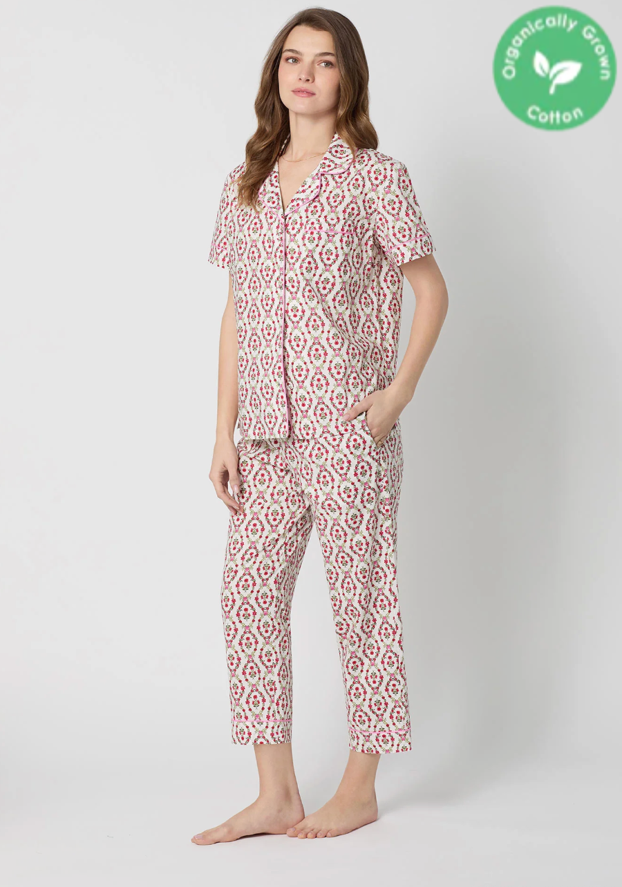 BedHead 100% Organic Cotton Poplin Olivia Crop Pjs