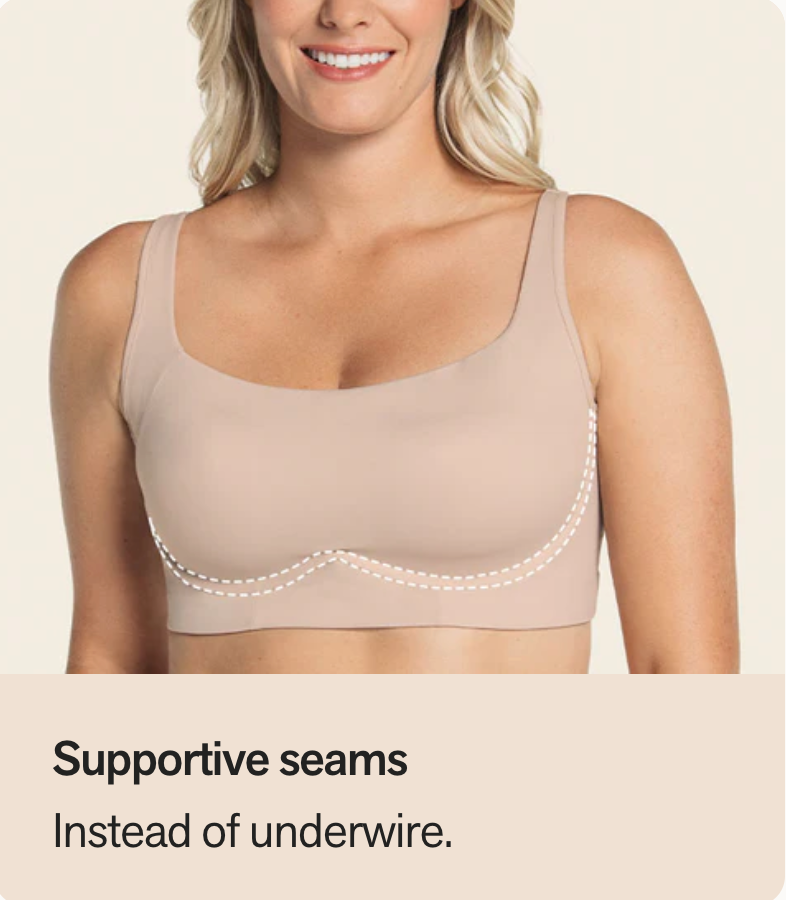 Lined Wireless Support Bra