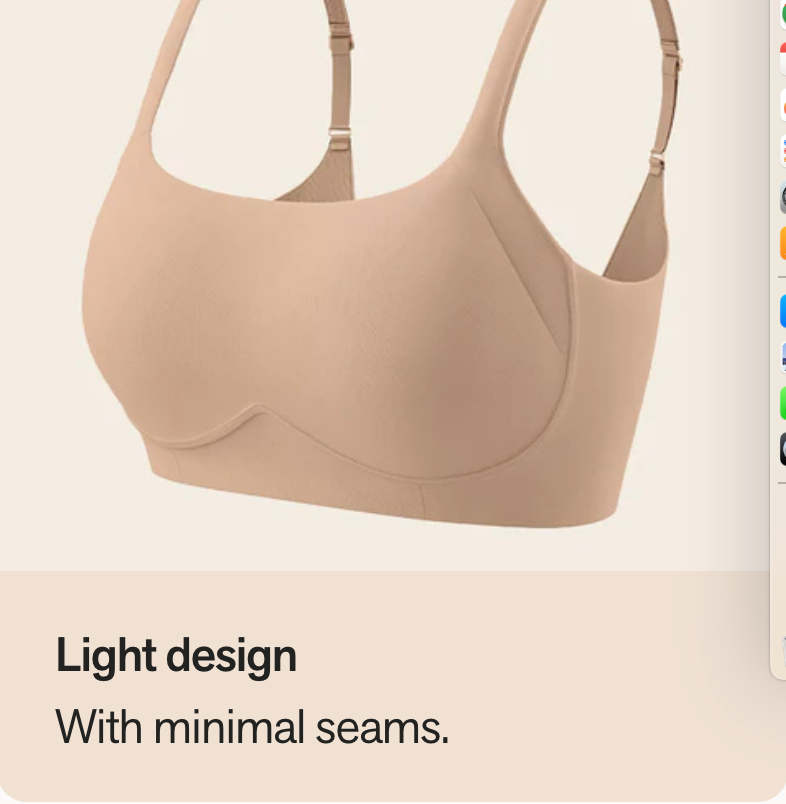 Lined Wireless Support Bra