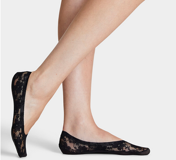 Hue Lace Footlet Lace Classic Perfect Edge