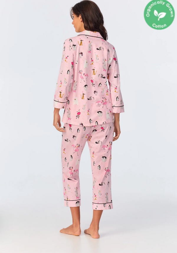 BedHead Organic Pima Cotton Classic PJ Set, Party Animals