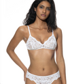 Mey Serie Organic Cotton Blend Triangle Lace Wireless Bralette