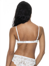 Mey Serie Organic Cotton Blend Triangle Lace Wireless Bralette