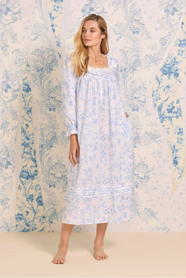Eileen West Lawn Cotton Long Sleeve Nightgown