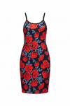 Rose Print Silky Stretch Chemise