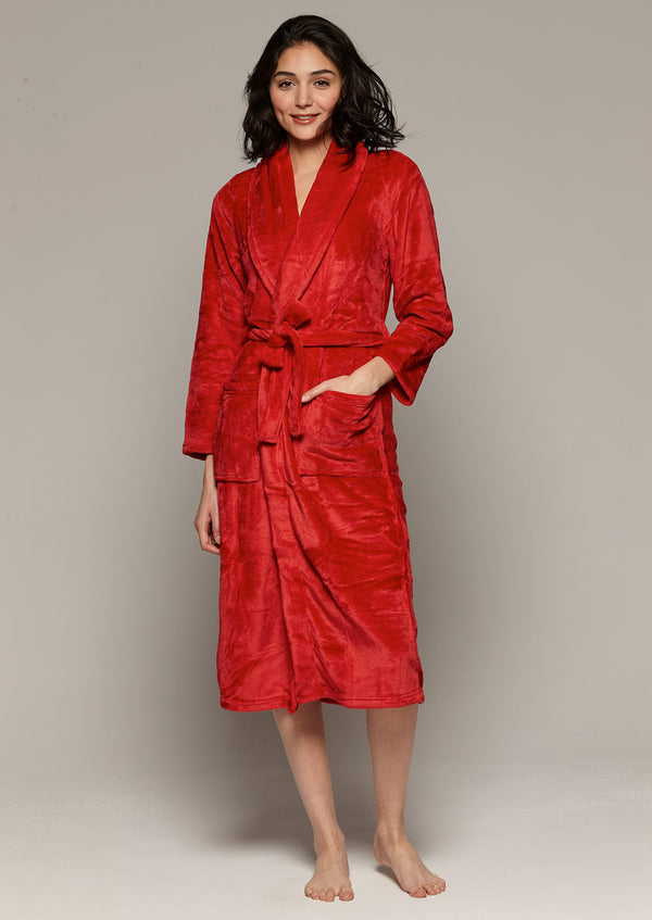 Polar Fleece Wrap Robe