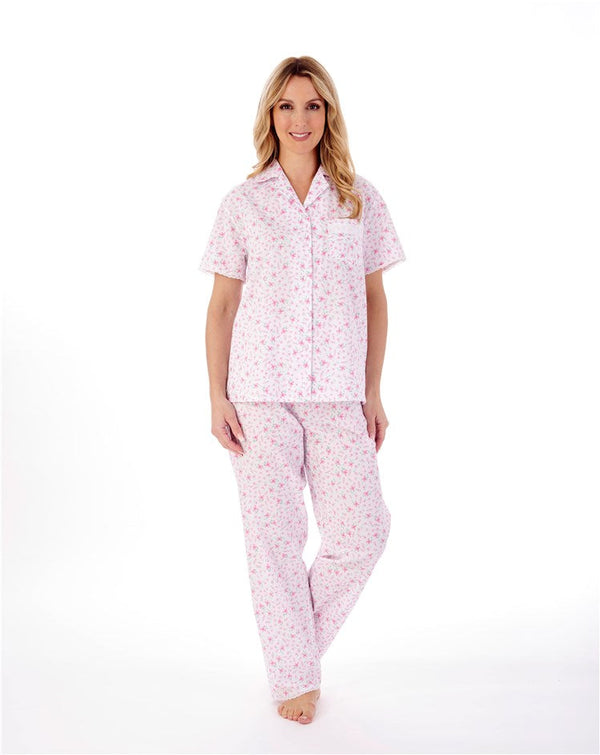 Slenderella Ditsy Floral Woven Lawn Cotton Pajamas