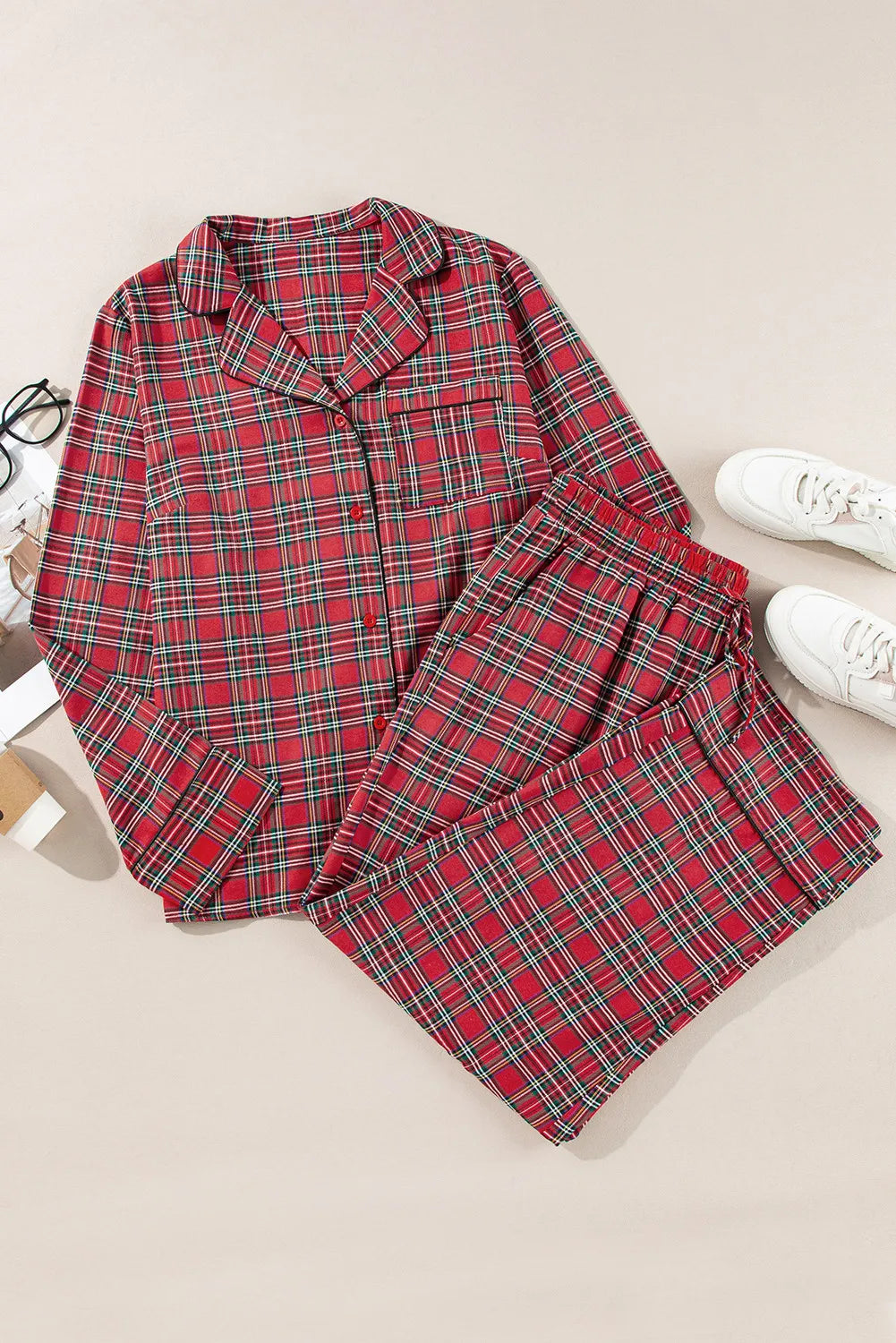 Plus Size Plaid Pajamas