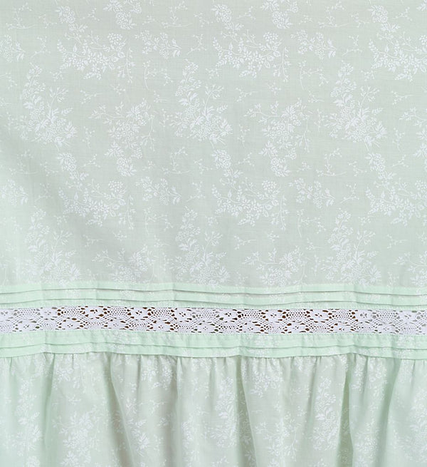 Eileen West Lawn Cotton Short Nightgown - Mint Garden