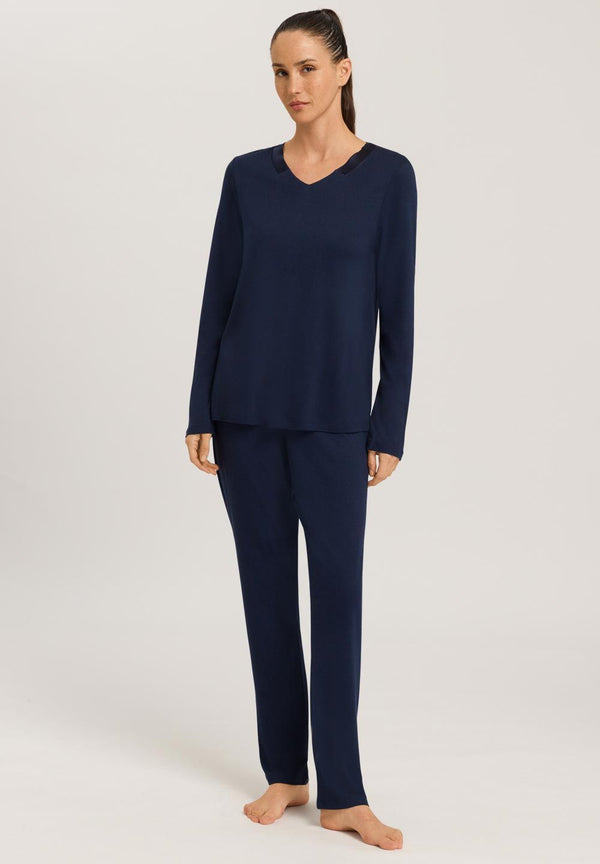 HANRO Joela Cotton Modal Long Sleeve Pajama