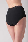 Cotn Lace Trim Pima Cotton Brief Panty