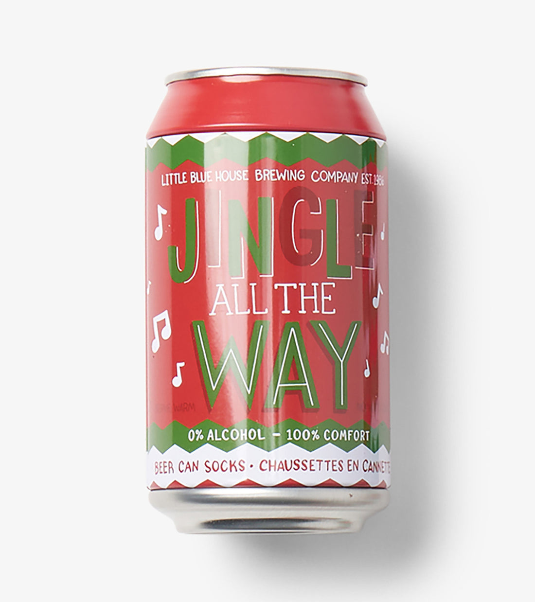 Jingle All The Way Beer Can Socks