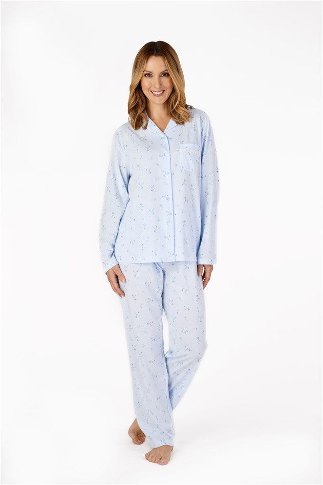 Printed Jacquard Long Sleeve Pajamas