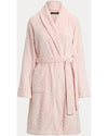 Lauren Ralph Lauren Blush Pink Chenille Shawl Collar Short Robe