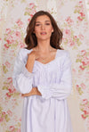 Eileen West Heritage Cotton Flannel Embroidery Ballet Length Nightgown