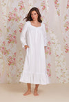 Eileen West Heritage Cotton Flannel Embroidery Ballet Length Nightgown