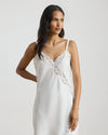 Lauren by Ralph Lauren Double-Strap Lace-Trim Satin Chemise