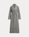 Lauren Ralph Lauren Embroidered Crest Polar Fleece Wrap Robe