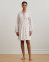 Lauren Ralph Lauren Lace-Trim Floral Cotton Jersey Robe