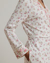 Lauren Ralph Lauren Lace-Trim Floral Cotton Jersey Robe