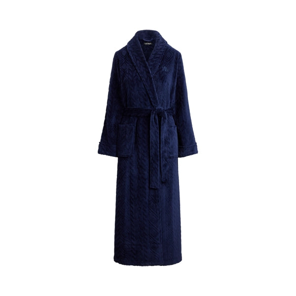 Lauren Ralph Lauren Blush Chenille Shawl Collar Robe