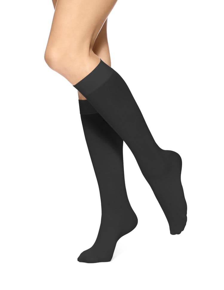 Hue Soft Opaque Comfort Band 2 Pair Pack Knee Highs