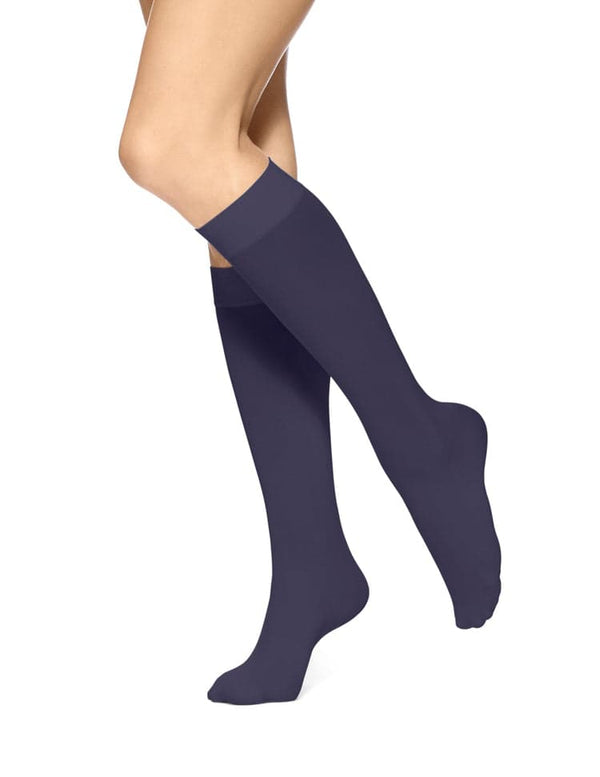 Hue Soft Opaque Comfort Band 2 Pair Pack Knee Highs