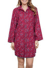 Cyberjammies Holly Print Nightshirt - Monaliza's Fine Lingerie 