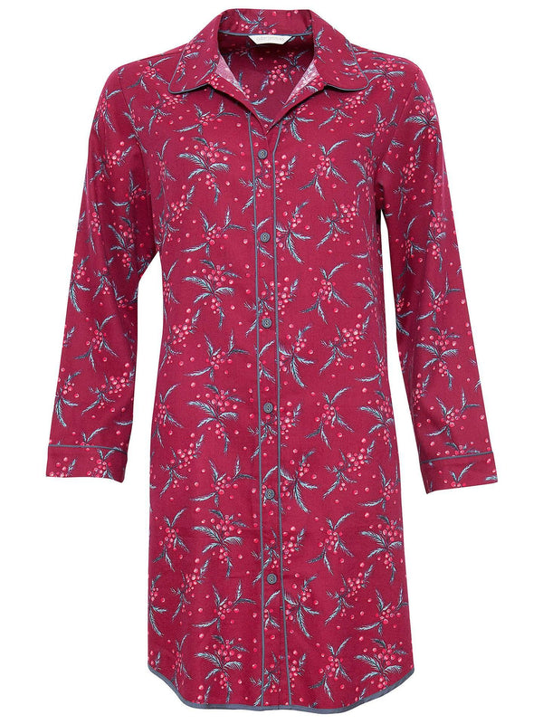 Cyberjammies Holly Print Nightshirt - Monaliza's Fine Lingerie 