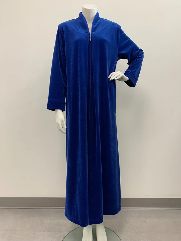 Diamond Tea 142 Cotton Velour Zip Up Robe