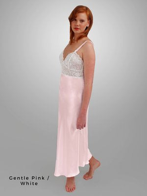 Linda Hartman Colette 511376 Silk Chemise Long Gentle Pink