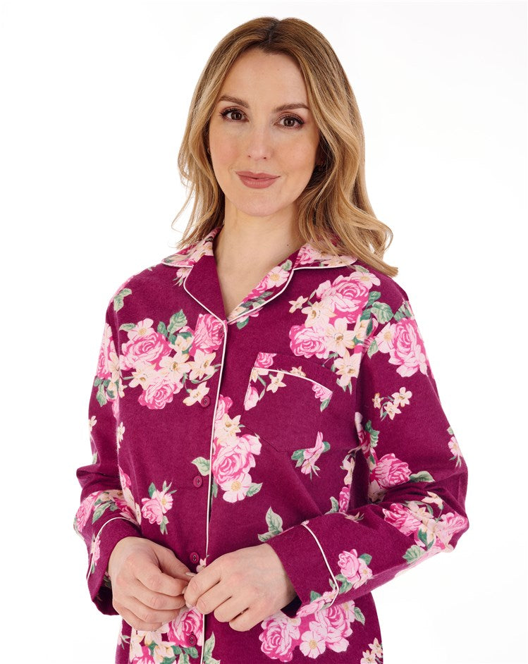 Floral Cotton Flannel Pajamas