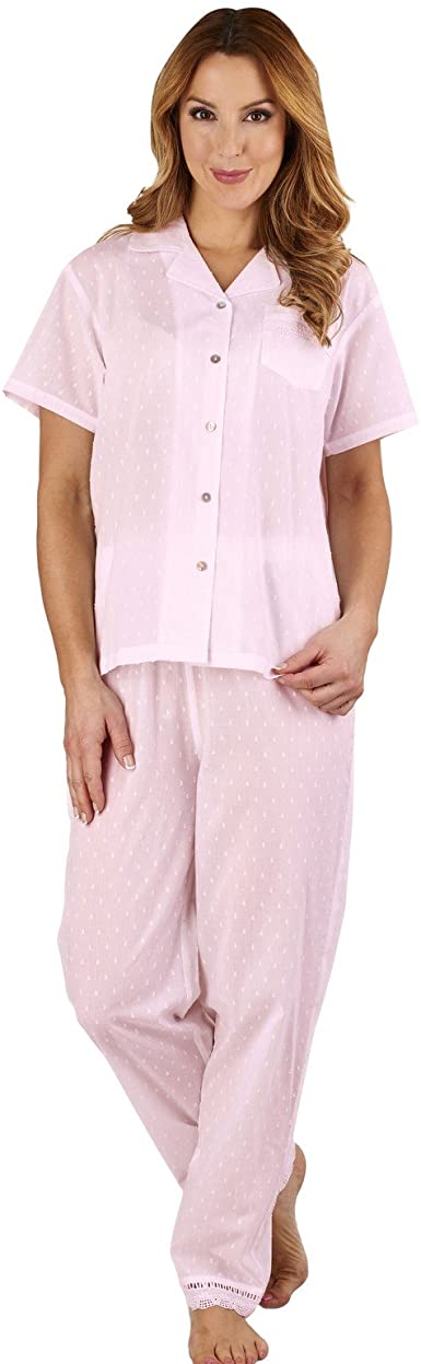 Slenderella Swiss Dot Lawn Cotton Pajama