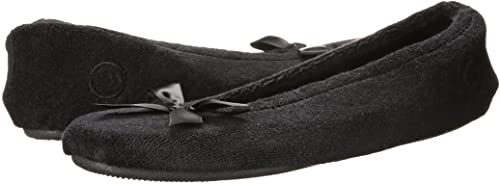 ISOTONER Classic Terry Ballet Slipper Black