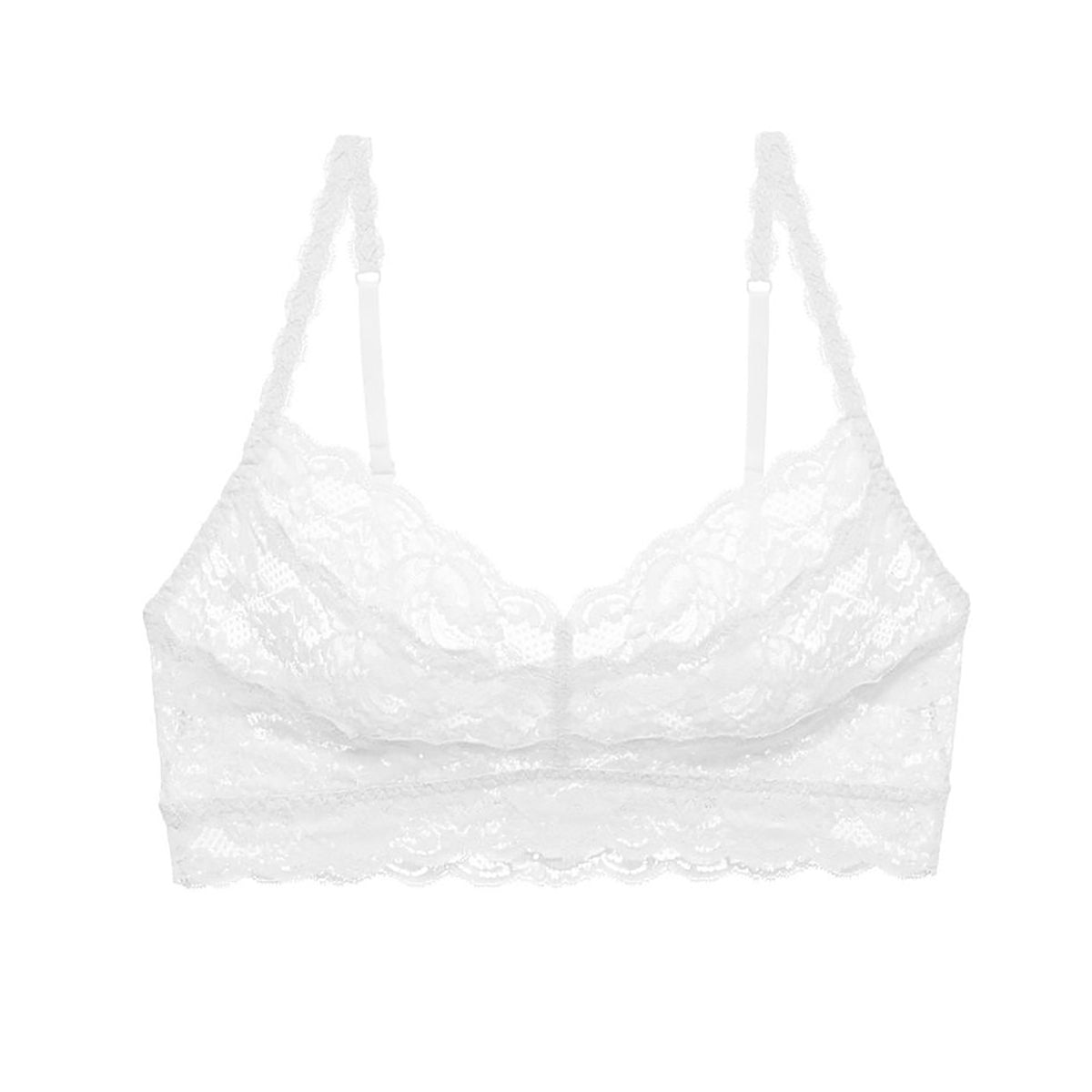 Cosabella Women's Never Say Never Sweetie Bralette in White, Size Medium