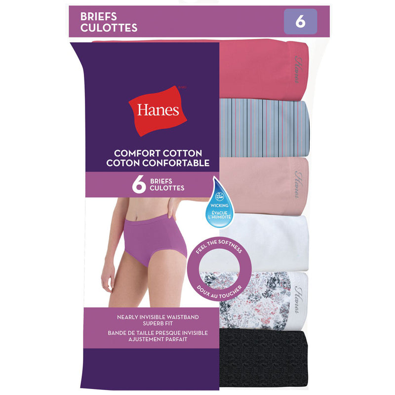 Hanes 6 Pack Full Brief Panties