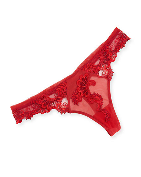 Lise Charmel Dressing Floral Thong ACC0088 Red