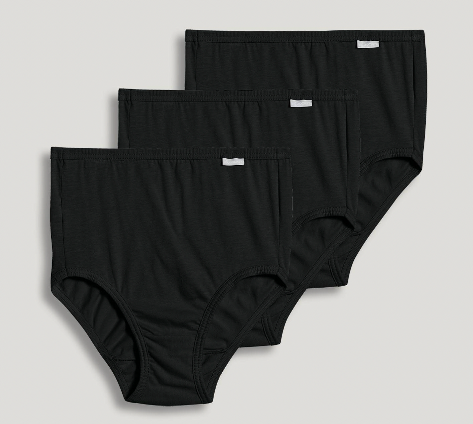 New 3 Pack Jockey 100% Cotton Elance Hipsters Underwear Panties Sz