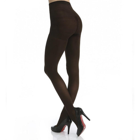 Berkshire 4643 Shimmers Opaque Control Top Black Tights