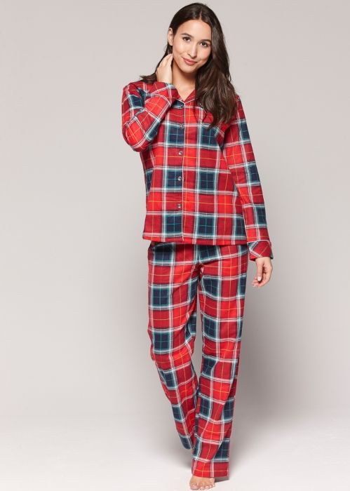 Claudel 100% Cotton Flannel Plaid Pajama