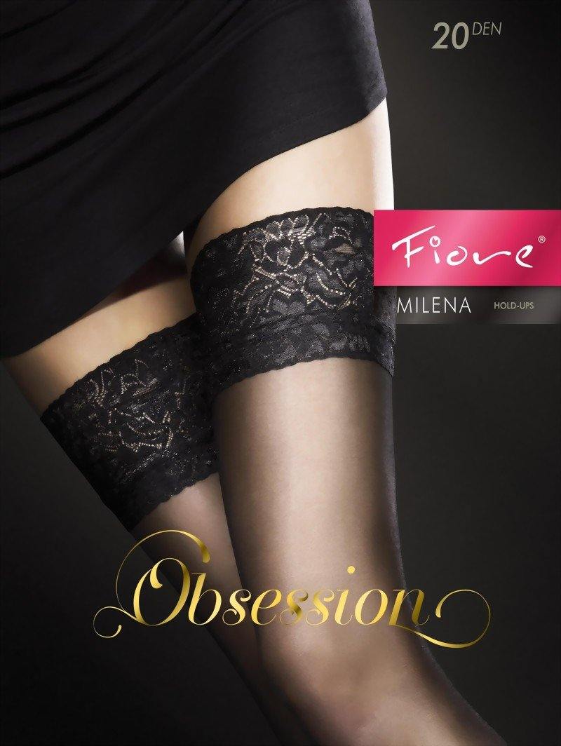 Fiore Milena 4000 Stay Ups Black - Monaliza's Fine Lingerie 